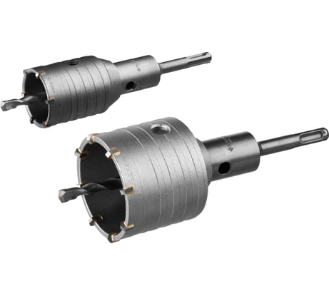 Набор коронок по бетону с оснасткой в кейсе Профессионал (50, 68 мм) ЗУБР 29185-H2-1