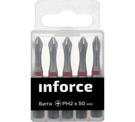 Бита (5 шт; PH2; 50 мм) Inforce 11-01-292