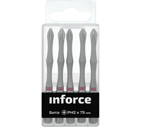 Бита (5 шт; PH2; 75 мм) Inforce 11-01-293