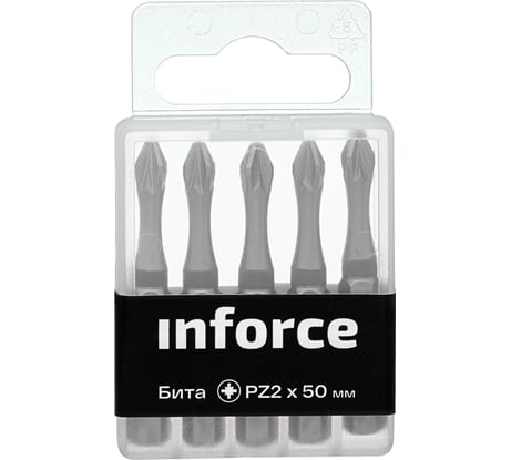 Бита (5 шт; Pz2; 50 мм) Inforce 11-01-295