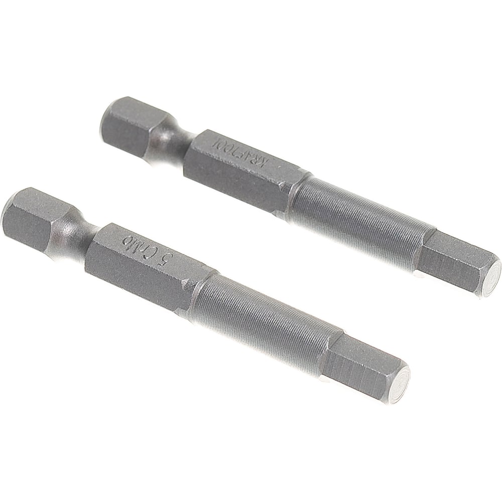 Биты торсионные кованые, обточенные (HEX5; 50 мм; 2 шт.) KRAFTOOL 26127 ...