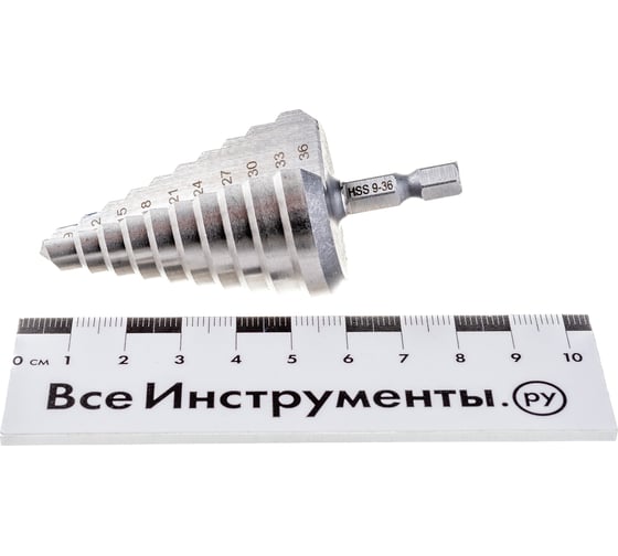 Сверло ступенчатое, 9-36 мм REXANT 12-6604