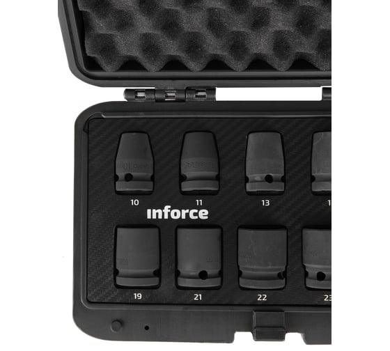 Набор торцевых ударных головок Inforce (1/2"; 10-24 мм) 11-01-261