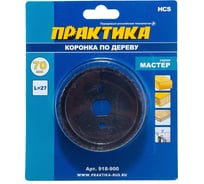 Коронка HCS по дереву Мастер (70 мм; 27 мм) ПРАКТИКА 918-900