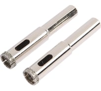 Сверло алмазное по стеклу и керамике 12x65 мм, 2 шт, трехгранный хвостовик ТУНДРА 1935832