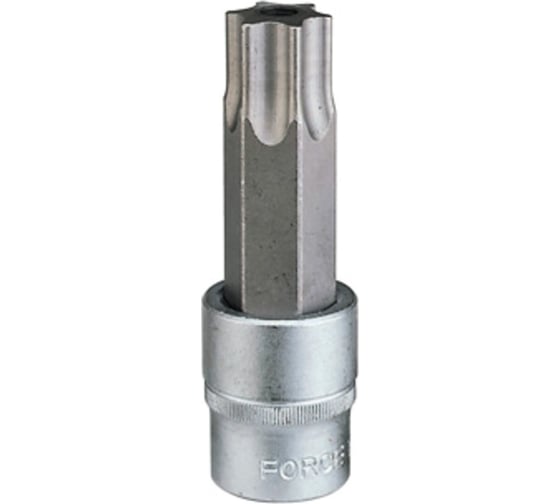 Головка-бита 1/2", Torx с отверстием, Т-50Н, L=100 мм FORCE 34710050 1