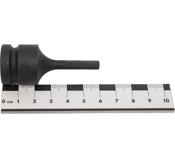 Ударная цельная головка-бита 6 гранная 5 мм, 1/2", 60 мм FORCE 24406005
