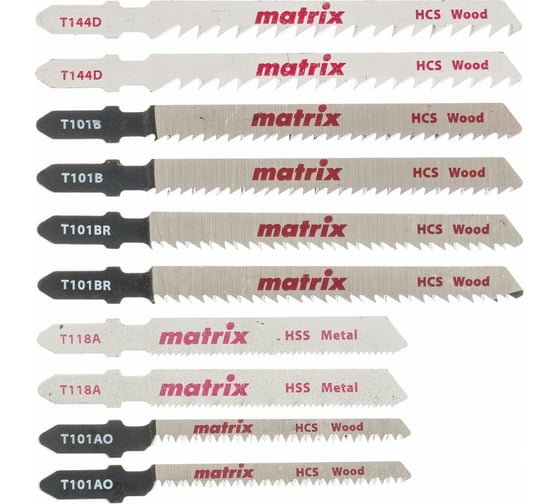 Набор полотен универсальный, 10 шт T-SET1003 MATRIX 78247