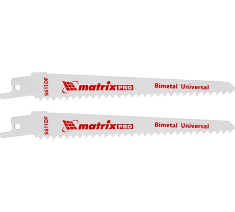 Полотна универсальные для сабельной пилы S611DF (151х125 мм, 4,3 мм, 2 шт.) MATRIX 782004