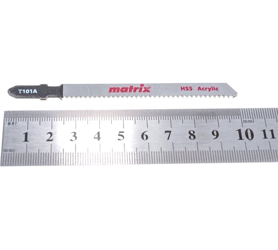 Полотна для электролобзика  по пластику, 100х72 мм, 2 мм, 3 шт. MATRIX 78232