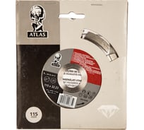 Диск алмазный для резки общестроительных материалов ATLAS LASER (115x22,23 мм) Norton 70184614181