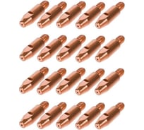 Наконечник токопроводящий 20 шт, CU-E, М6x28 мм, d=1.0 мм для горелок mig/mag энаргит CU-E-M6-28-10-20