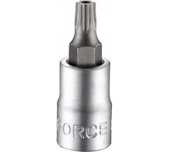 Головка-бита с отверстием, 1/2", Т-20Н, L=100 мм, FORCE 34710020 1