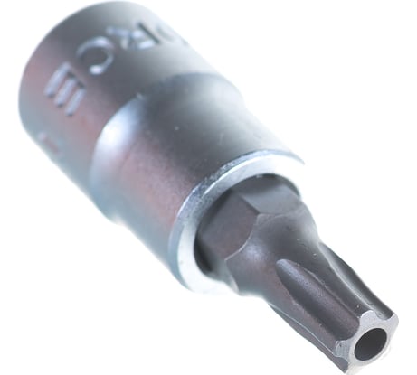 Головка-бита 1/4", 5-ти лучевая с отверстием, TS27, L=32 мм FORCE 32F3227