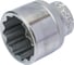 Головка 3/8", 12 гранная, 22 мм FORCE 53922 3