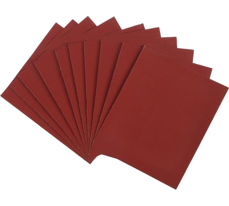 Шкурка шлифовальная в листах на бумажной основе водостойкая 230x280, Р120, 10 шт ЛОМ 1864803