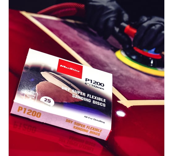 Шлифовальный круг Sanding Discs 152 мм, 25 шт, P1200 MaxShine 7571200 053729