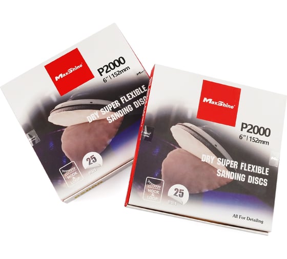 Шлифовальный круг Sanding Discs 152 мм, 25 шт, P2000 MaxShine 7572000 053731 1