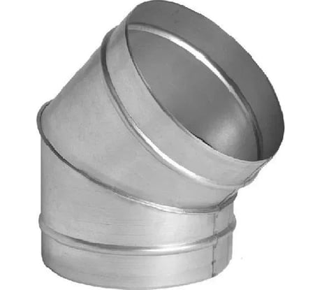 Отвод для круглых воздуховодов на 45 d80(+/-), из нержавеющей стали aisi 304 ООО Вентмаркет OTV45x80nerz