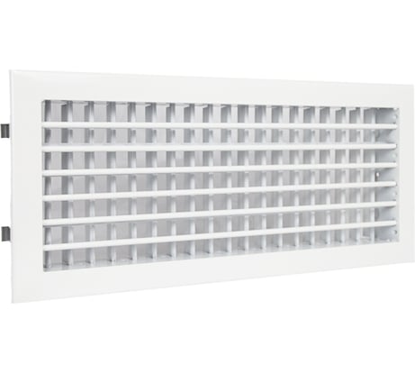 Двухрядная алюминиевая решетка 2WA 400x200 мм Ventart 4687203903343