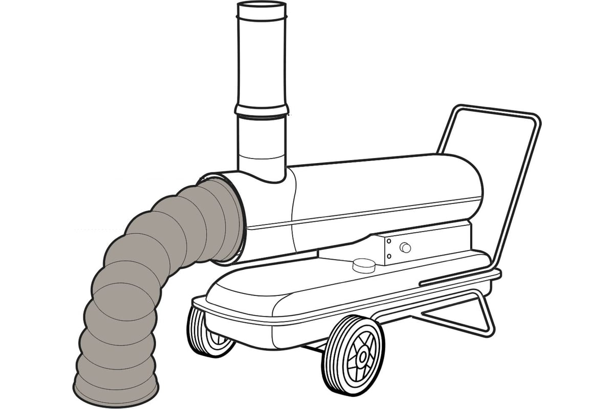 Рукав гибкий (3 м; 250 мм) для дизельных тепловых пушек Gigant G-11315 .