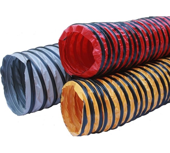 Воздуховод полиэфирный усиленный PVC-F-300-H-254/10 254 мм, 10 м TEX FH-300-254/10