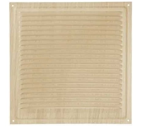 Решетка вентиляционная 100x100 мм, декор под дерево "белёный дуб" Трибатрон 88191