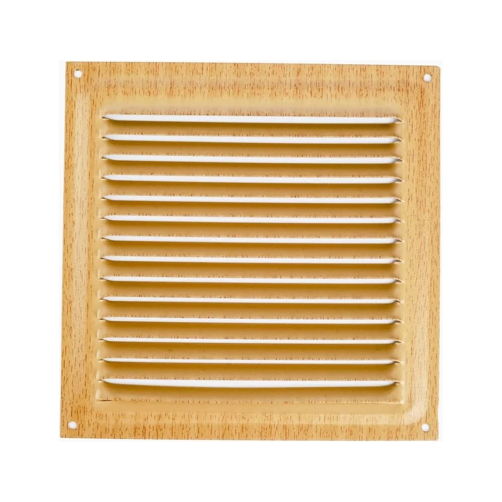 Решетка вентиляционная 100x100 мм, декор под дерево "бук" Трибатрон ...