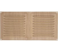 Решетка вентиляционная 100x200 мм, декор под дерево "дуб" Трибатрон 88430