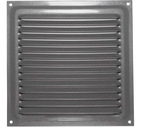 Решетка вентиляционная 150x150 мм, алюминиевый металлик Трибатрон 87692