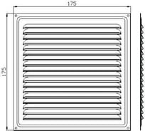 Решетка вентиляционная 175x175 мм, декор под дерево ВЕНГЕ Трибатрон 88274