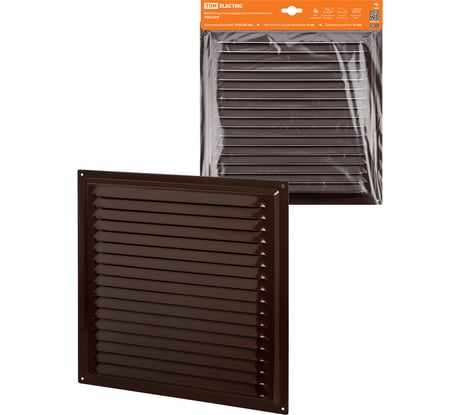 Решетка вентиляционная TDM ELECTRIC 300х300 металл с покрытием эмалью SQ1807-0710