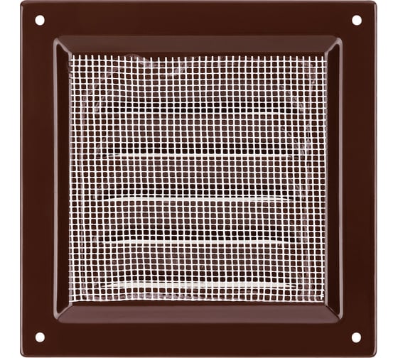 Решетка металлическая 125x125, коричневая, с покрытием полимерной эмалью TDM ELECTRIC SQ1807-0706