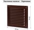 Решетка металлическая 200x200, коричневая, с покрытием полимерной эмалью TDM ELECTRIC SQ1807-0708 2