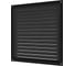 Решетка вентиляционная 2525мэ black, МЭ сетка, 250x250 мм, окраш.сталь black ERA 90-08230 1