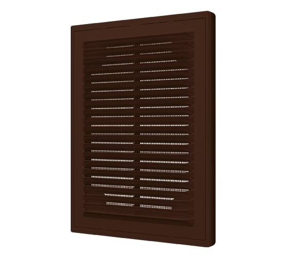 Решетка вентиляционная 1520р кор, P сетка разъемная, 150x200 мм, пластик brown ERA 90-08208 1