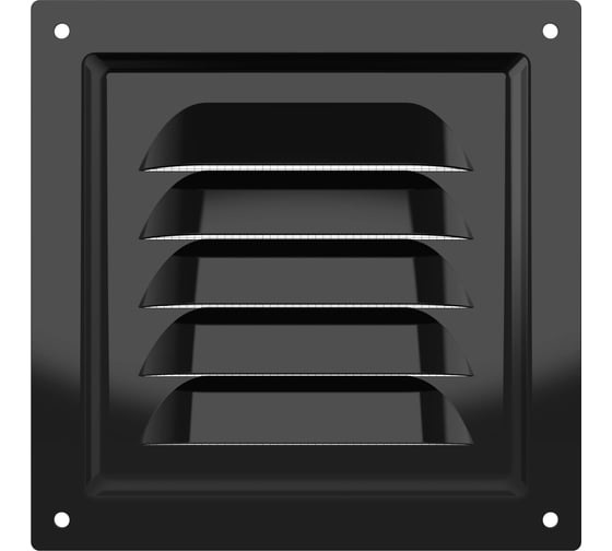 Решетка вентиляционная 1212мэ black, МЭ сетка, 125x125 мм, окраш.сталь black ERA 90-08226 1
