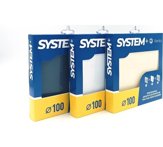 Лицевая панель SFERA для вентилятора SYSTEM+ 100 мм, пластик, графит ВИЕНТО SFERA 100gray