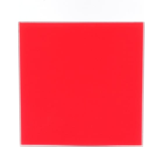Лицевая панель GORIZONT для вентилятора SYSTEM+ 100 мм, стекло, красный ВИЕНТО GORIZONT glass 100red matte 1