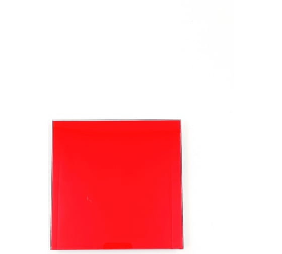 Лицевая панель GORIZONT для вентилятора SYSTEM+ 100 мм, стекло, красный ВИЕНТО GORIZONT glass 100red