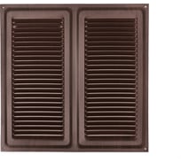 Решетка вентиляционная 250x250 мм, декор под дерево ВЕНГЕ Трибатрон 88275