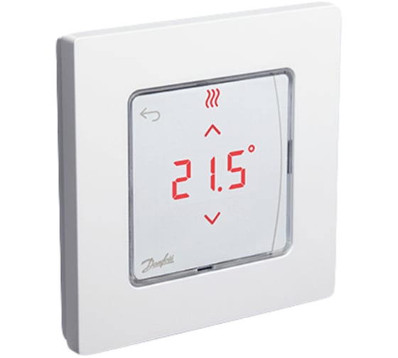 Сенсорный комнатный термостат DANFOSS 230 Вт, встраиваемый 088U1010