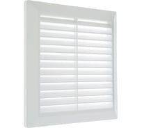 Разъемная решетка с москитной сеткой TDM ELECTRIC наклонные жалюзи 203х203 мм белая SQ1807-0022