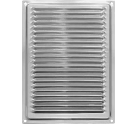 Решетка вентиляционная 170x240 мм, с сеткой, хром Домарт 171124
