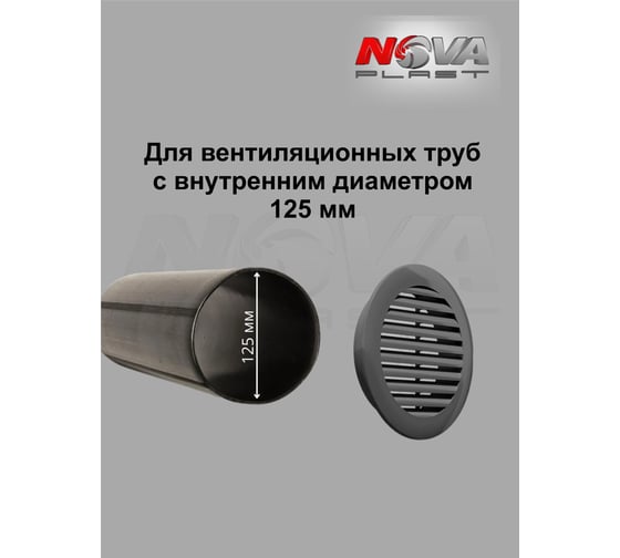 Решётка Нова - Строй, ООО темно серая NOVAplast 62