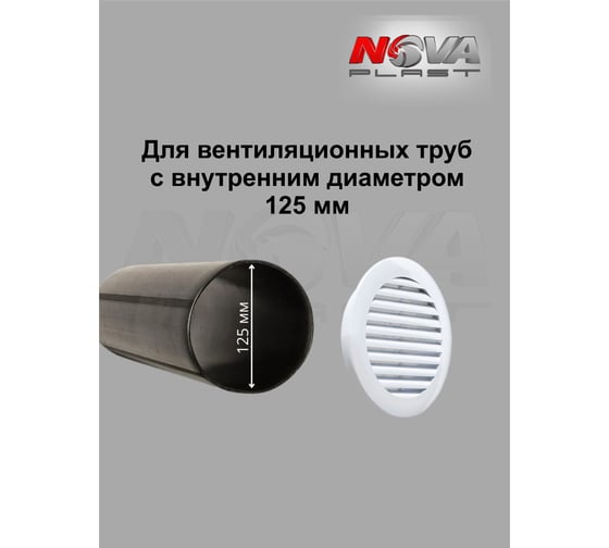 Решётка Нова - Строй, ООО белая NOVAplast 55
