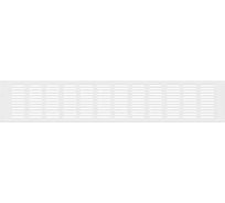 Вентиляционная решетка 100x600 мм, белая, 1 шт Благовест 21-0004-033