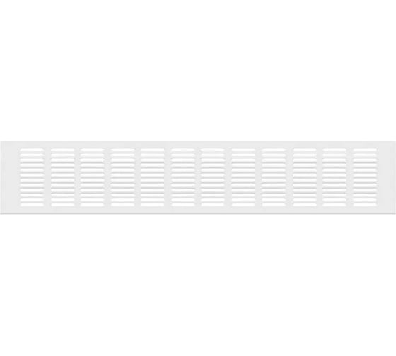 Вентиляционная решетка 100x600 мм, белая, 1 шт Благовест 21-0004-033