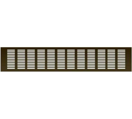 Вентиляционная решетка 100x600 мм, бронза, 1 шт Благовест 21-0004-034