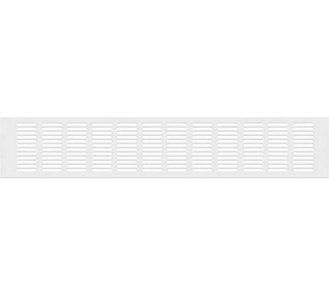 Вентиляционная решетка 100x800 мм, белая, 1 шт Благовест 21-0004-037